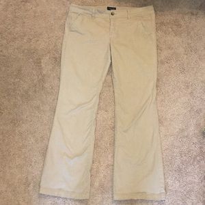 American Eagle Outfitters Artist Flare Khakis
